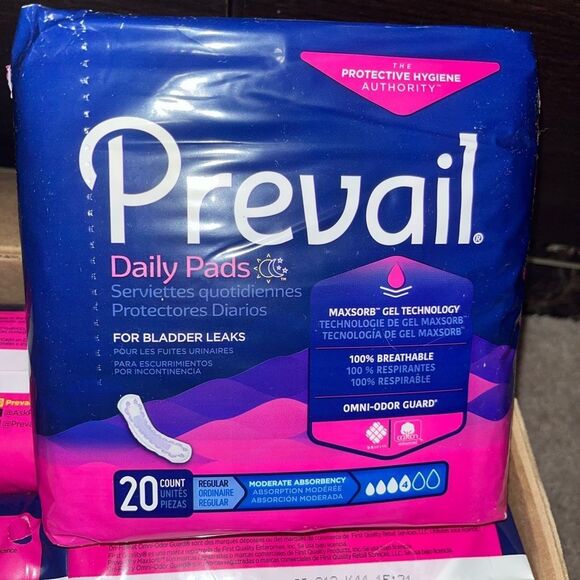 Prevail Pads 6pack size REGULAR - FIRM PRICE - Picture 2 of 3